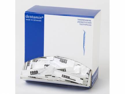Tandstikkere plast indpakket FOODline/dentamin 1200stk/pak