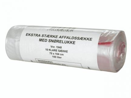 Plastiks&aelig;k LLDPE 720x1040mm Super 30my 100L 10stk/rul