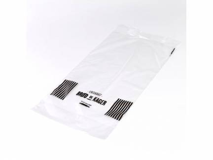 Plastikpose 250x450mm Friskbagt br&oslash;d og kager 1000stk