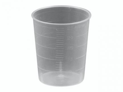 Medicinb&aelig;ger klar 25ml 4000stk/kar 1025