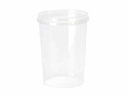 Plastb&oslash;tte + l&aring;g handy-lock PP &Oslash;95x117mm 520ml 380s&aelig;t/kar