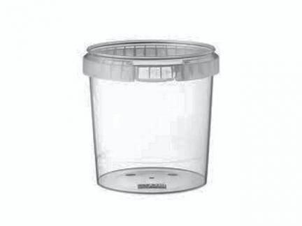 Plastb&oslash;tte + l&aring;g handy-lock PP &Oslash;133x130mm 1180ml 180s&aelig;t/kar