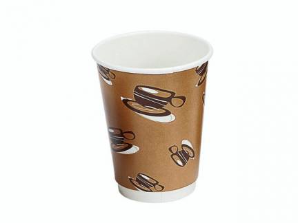 Kaffeb&aelig;ger 12oz 34cl Hot Cup Double Wall pap 500stk/kar