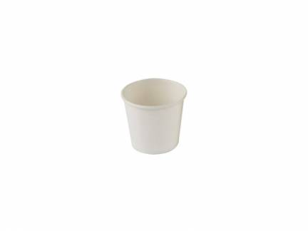 Kaffeb&aelig;ger espresso hvid 4oz Single Wall pap 1000stk/kar