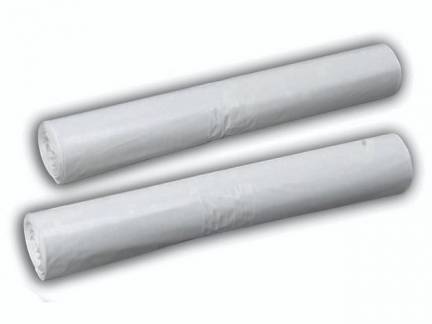 Affaldss&aelig;kke plastik hvid 700x1100mm Luxus 10stk/rul
