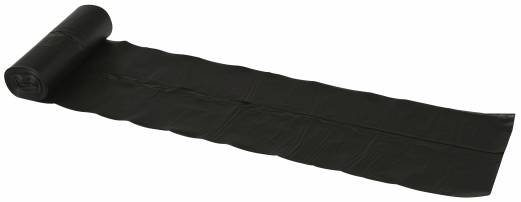 Affaldss&aelig;kke plastik sort 700x1100mm 35my 10stk/rul
