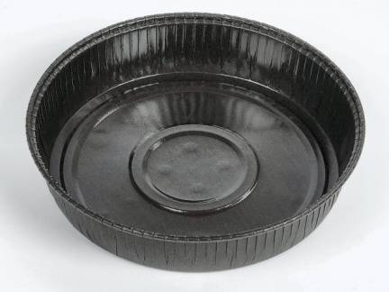 Kageform rund sort &Oslash;170x35mm 720stk/pak Ecos
