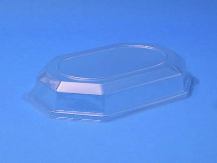 L&aring;g/t Cateringfad lille oval 360&times;260&times;63mm klar 50stk/kar