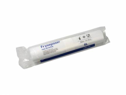 Fryseposer LDPE 6l 25x50cm m/skrivefelt 30ps/rl