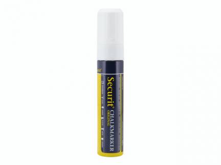 Chalkmarker Securit hvid 7-15mm 1stk/pak