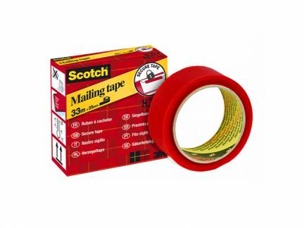 Tape Secure r&oslash;d 3M 35mmx33m 820