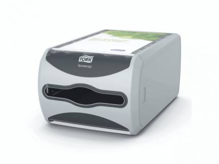 Dispenser Tork Xpressnap gr&aring;/klar N4 IF serviet 1stk