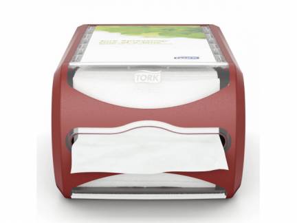 Dispenser Tork bordservietter r&oslash;d/klar N4 IF serviet 1stk