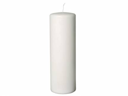 Bloklys hvid 9,6x30cm 230 timer 6stk/pak