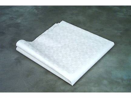 Stikdug papir m/pr&aelig;g hvid 80x80cm 250stk/pak