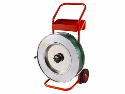 B&aring;ndvogn til plast og st&aring;lb&aring;nd m/406mm kerne r&oslash;d - 13-19mm