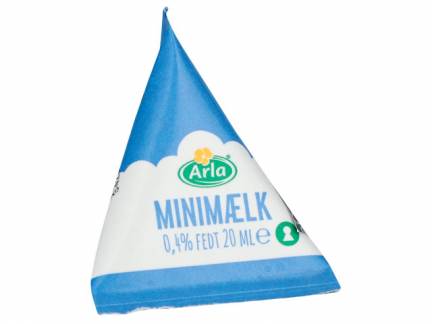 Kaffem&aelig;lk Mini m&aelig;lk 20ml i brik 0,4% 100stk/kar