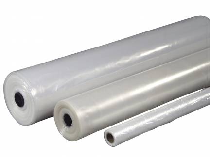 Plastik klar 2x50mx0,05mm PE 4,6kg foldet 1 gang