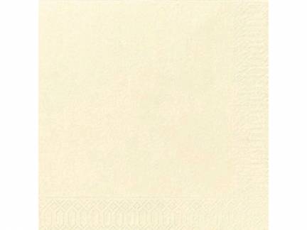 Servietter Duni 3-lags buttermilk 40cm 1000stk/kar
