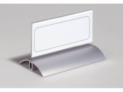 Bordskilteholder de luxe 8201 61x150mm alu/acryl PK/2stk