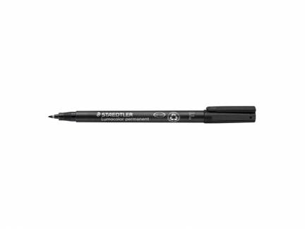 OHP-pen Lumocolor sort F 0,6mm 318-9 permanent