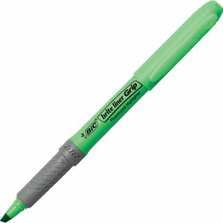 Tekstmarker Bic brite liner Grip gr&oslash;n
