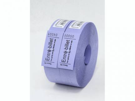 Entrebillet lilla nr.54 30x63mm 1000stk