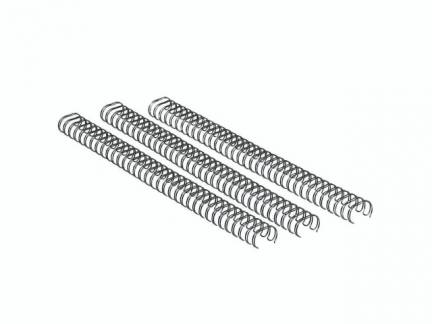 Spiralrygge Fellowes 3:1 wire 6mm s&oslash;lv A4 2-35stk 100stk/pak
