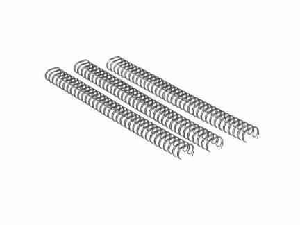 Spiralrygge Fellowes 3:1 wire 10mm s&oslash;lv A4 61-80ark 100stk/pk