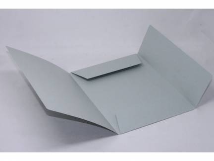 Mappe 125 A4 dokument karton 250 g m/3 klapper gr&aring;