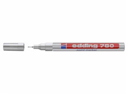 Paint marker Edding 780 sølv 0,8mm metalindfattet spids