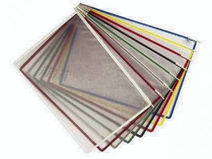 Displaylommer Tarifold gul A4 10stk/pak