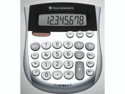 Lommeregner Texas TI 1795SV 8 cifret display-skr&aring;tstillet