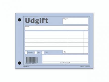 Udgiftbilag&nbsp;100bl