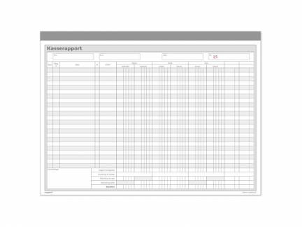 Kasserapport 2x50bl 300x210mm 92 2205 30