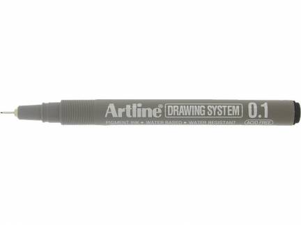 Drawingpen Artline EK231 0,1mm sort