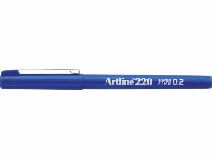 Fineliner Artline EK220 0,2mm bl&aring;