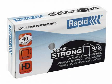 H&aelig;fteklammer galvaniseret 9/8 Rapid super strong 5000stk/pak
