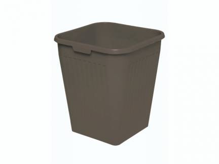 Papirkurv Orth 25 L firkantet plast sort