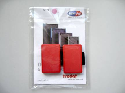 Stempelpude Trodat r&oslash;d 2-pack 5430,5200,4430,4030 m.fl 6/50