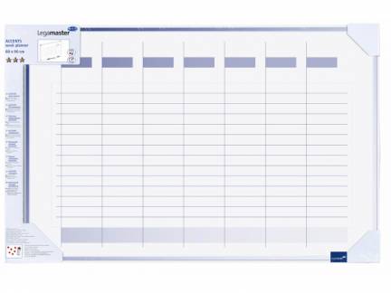 Planl&aelig;gningstavle Legamaster Uge-planner 4900 600x900mm