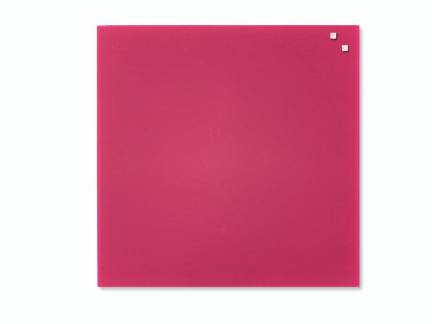 Glastavle Naga magnetisk 450x450mm r&oslash;d