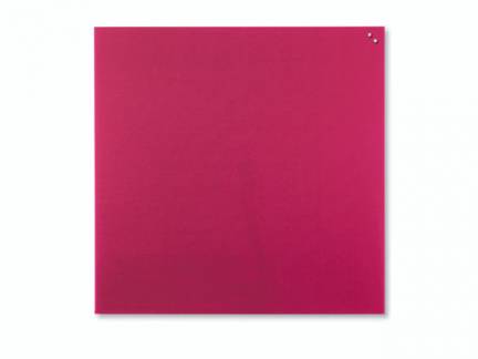 Glastavle Naga magnetisk 1000x1000mm r&oslash;d