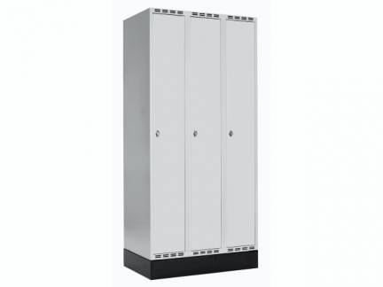 Garderobeskab 3 x 300 mm B900xD550xH1750