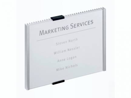 Info sign 210x149mm (a5) SØLV 215x13x153mm (1stk) 