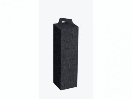 Vingave&aelig;ske sort t/1fl 3/4l canvasoverflade 50stk/pak