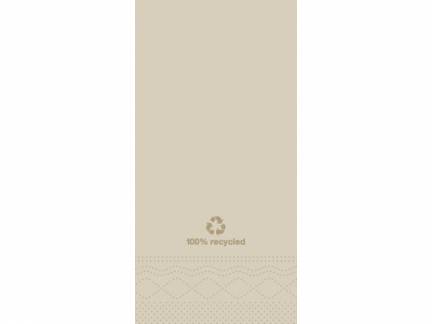 Servietter Tork 2-lags 1/8 fold natur 33cm 200stk/pak