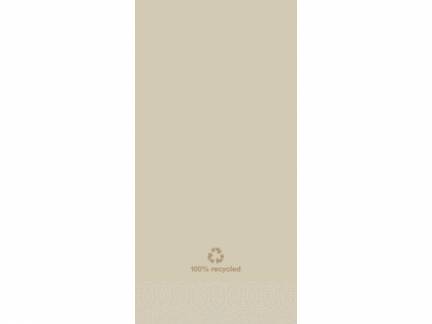 Servietter Tork 2-lags 1/8 fold natur 39cm 150stk/pak