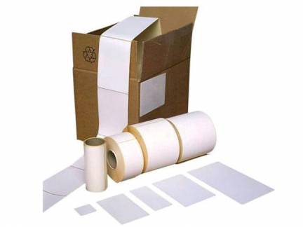 Termoetiket p&aring; rulle hvid ECO 102x191mm 350stk/rul &Oslash;25,4mm