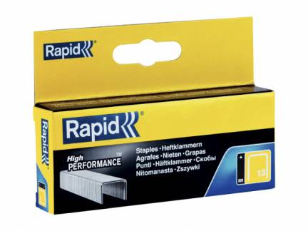 H&aelig;fteklammer Rapid Tools 13/10 galvaniserede 2500stk/pak